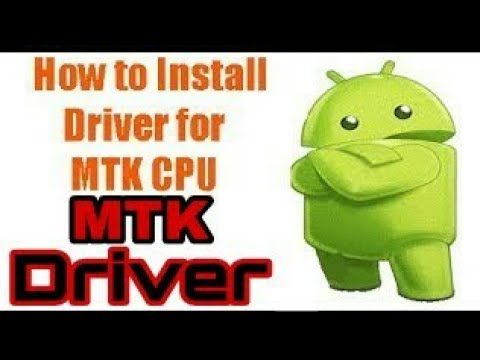 install mtk usb drivers